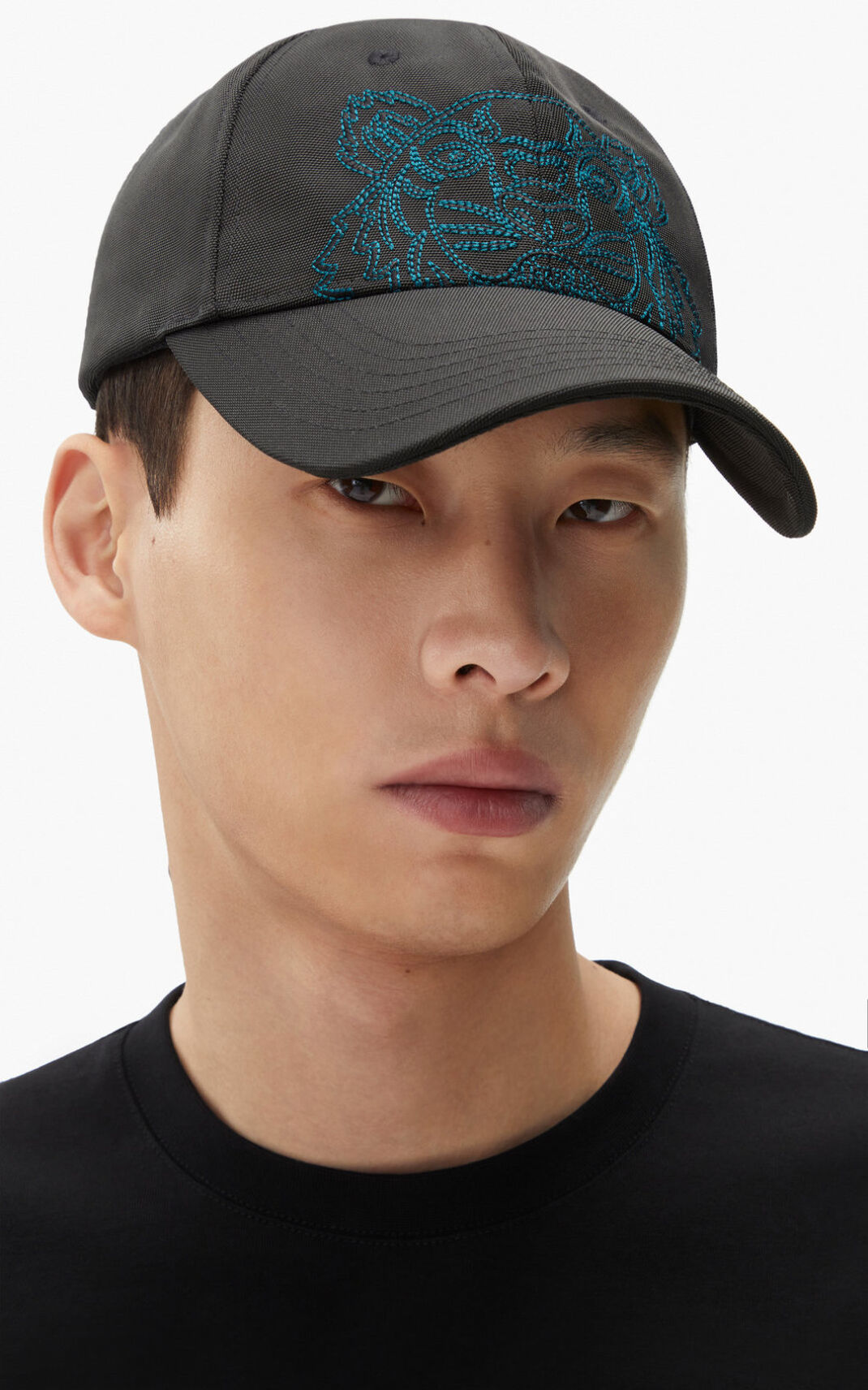 Kenzo Lona Kampus Tiger Gorras Hombre Negras | 8714639-SY